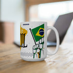 Ceramic Mug 15oz - Brazil Theme
