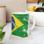 Ceramic Mug 11oz - Brazil Flag Theme
